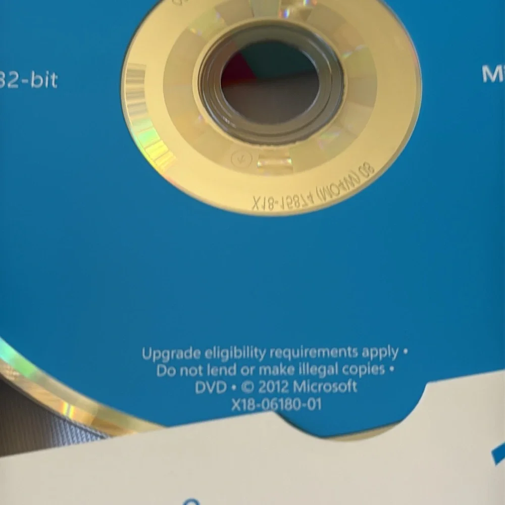 Microsoft Windows 8 Pro Software Package 32 bit & 64 bit English 2012